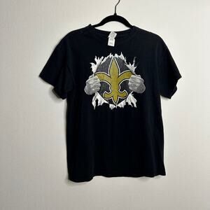New Orleans Saints Black Tee- Medium